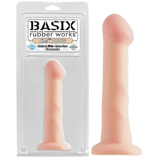 Basix Rubber Works 6.5” Dong With Suction Cup – Flesh 16.5 cm (6.5”) Dong
