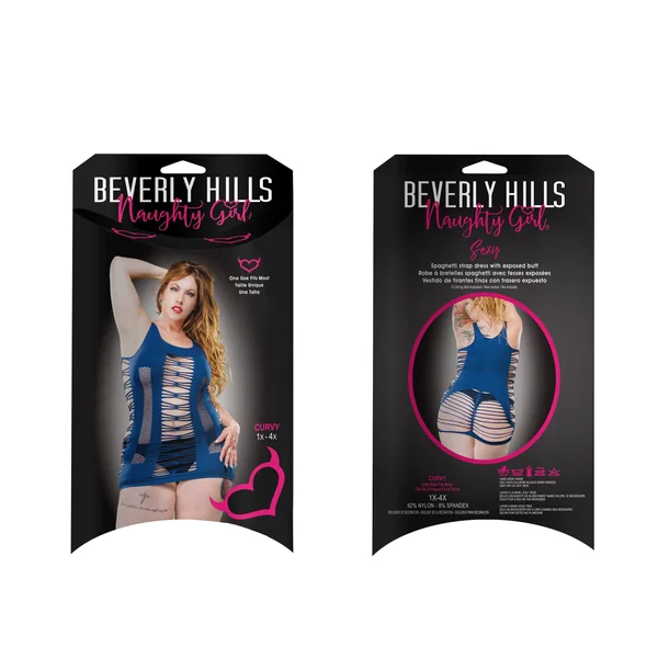 Beverly Hills Naughty Girl Hot & Slutty Dress - Blue - Q