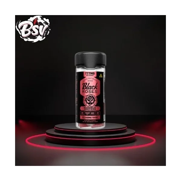 Black Roses Black Out Gummies 20pc Watermelon Apple Splash