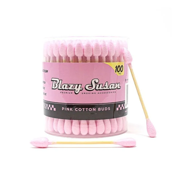 Blazy Susan 100 Pack Pink Cotton Buds