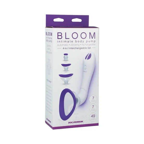 Bloom – Intimate Body Pump – Automatic – Vibrating – Rechargeable Purple/White