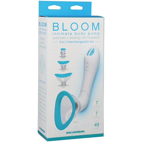 Bloom Rechargeable Intimate Body Pump - Blue