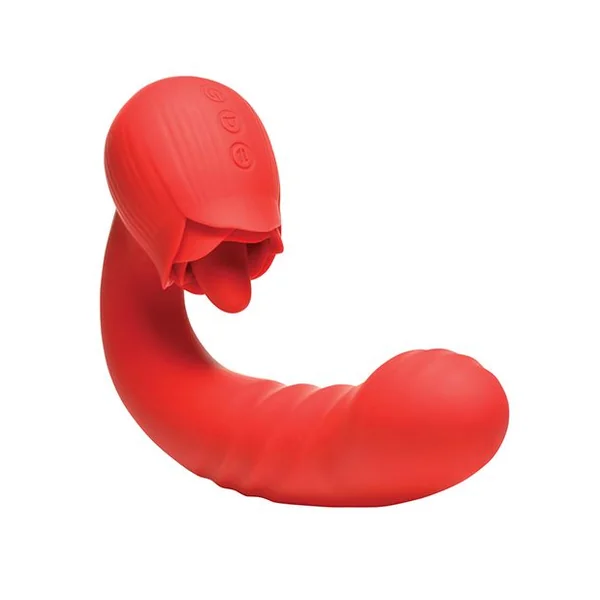 Bloomgasm Boom Bloom Thrusting & Licking Rose Vibrator