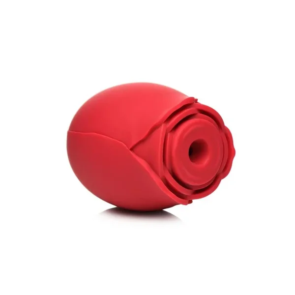 Bloomgasm Mystic Rose Rechargeable Silicone Sucking and Vibrating Clitoral Stimulator – Red