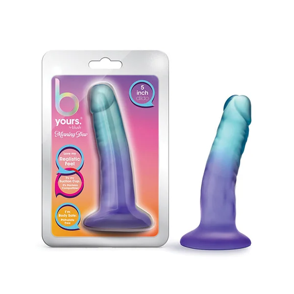 Blush B Yours 5" Morning Dew Dildo - Sapphire