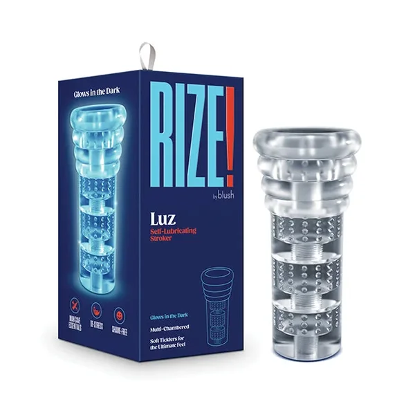 Blush Rize Luz Self-Lubricating Stroker – Clear