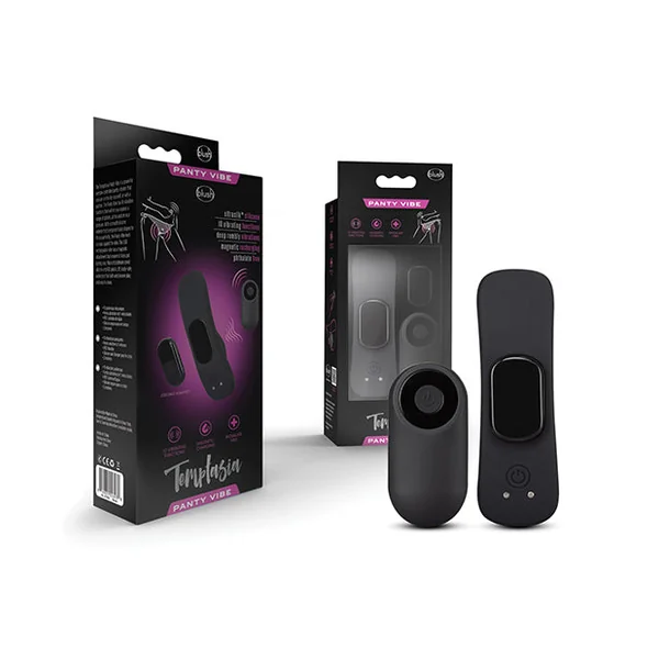 Blush Temptasia Remote Control Panty Vibe - Black