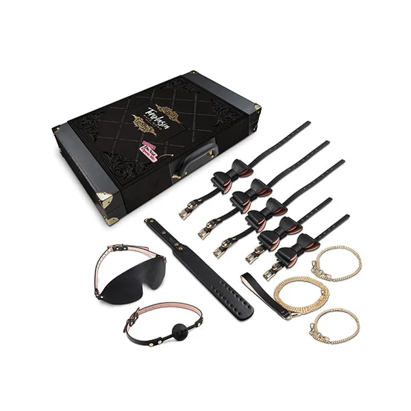 Blush Temptasia Safe Word Bondage Kit W-suitcase - Black-pink