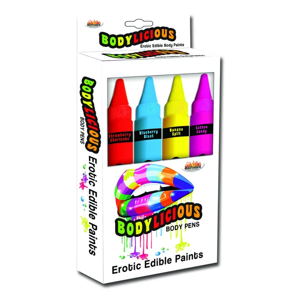 BODYLICIOUS EDIBLE BODY PENS 4PK