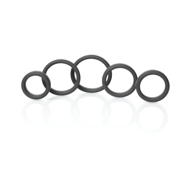 Boneyard Silicone Ring 5 Pc Kit - Black