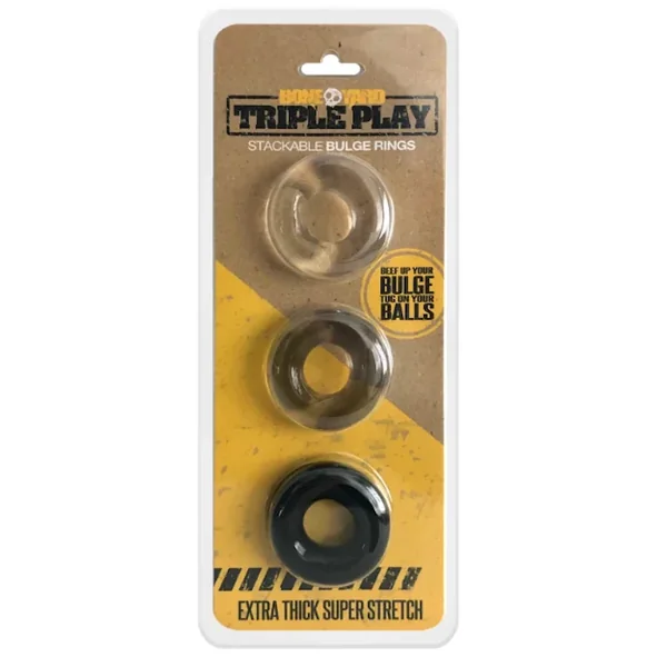 Boneyard “Triple Play” Cockring Set