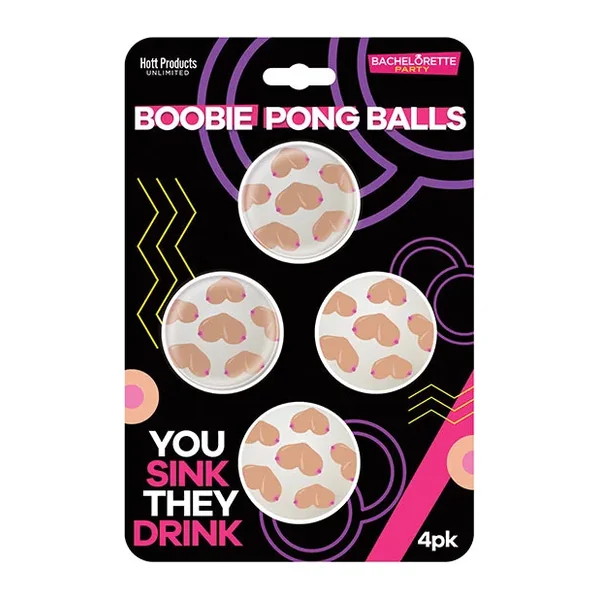 Boobie Beer Pong Balls – 4 pk