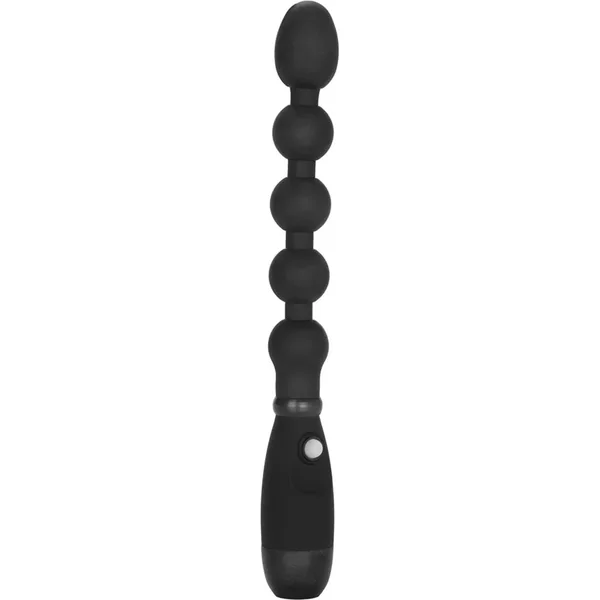 Booty Call Booty Bender Silicone Beaded Anal Probe Waterproof Black 7 Inch