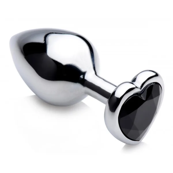 BOOTY SPARKS BLACK HEART GEM ANAL PLUG MEDIUM