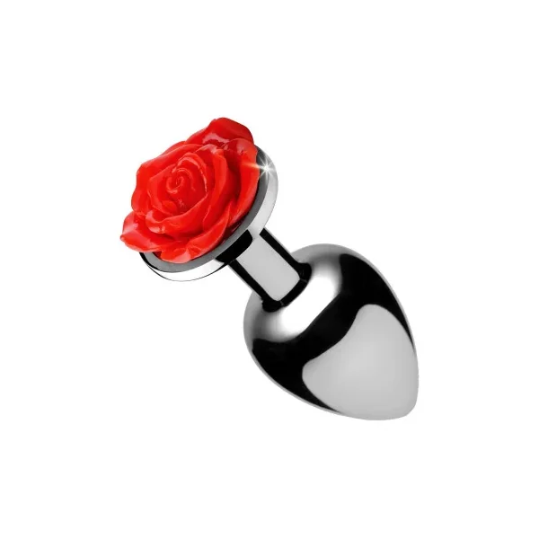 Booty Sparks Red Rose Anal Plug, Medium