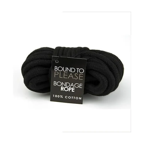 Bound to Please Bondage Rope Black