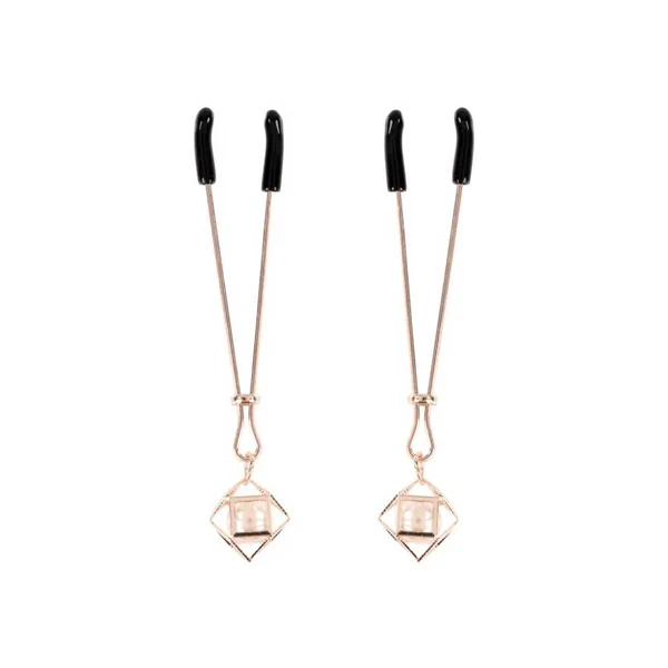 Brat Pearl Nipple Clips - Rose Gold