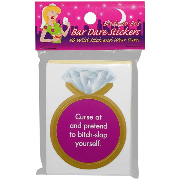BRIDE-TO-BE BAR DARE STICKERS