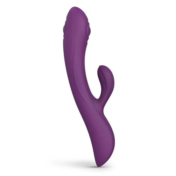 Bunny and Clyde Rechargeable Silicone Rabbit Vibrator – Purple Rain