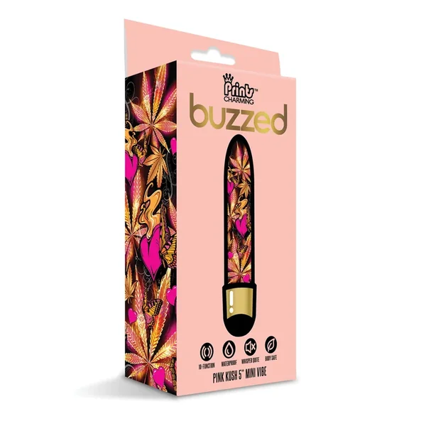 Buzzed 5″ Mini Vibe – Pink Kush