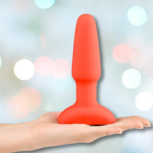 B-Vibe Rimming Plug 2 Vibrating Butt Plug - Orange