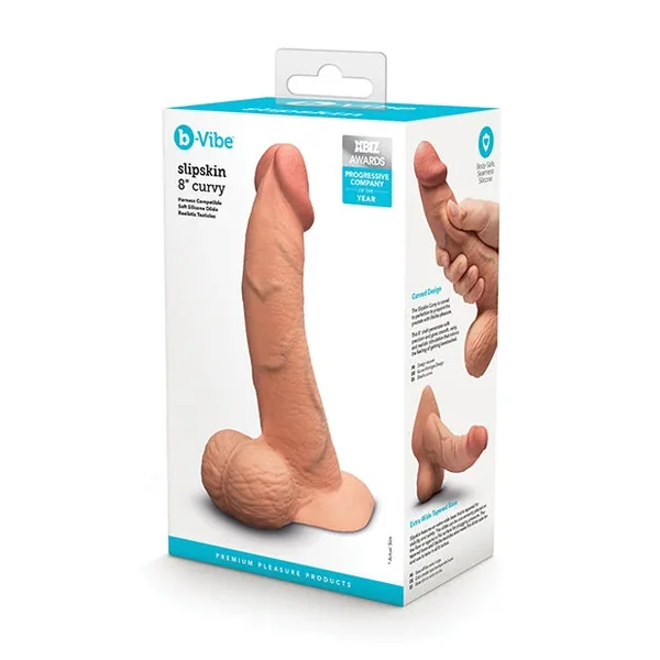 b-Vibe Slipskin 8″ Curvy – Mocha