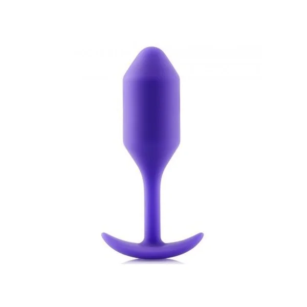 B-vibe snug plug 2 purple sex toy for both plug anal weigthed silicone plug