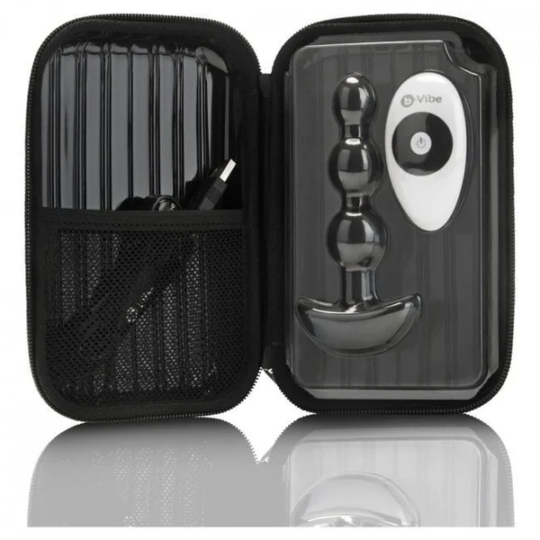 B-vibe triplet anal plug remote control beads sex toys anal black