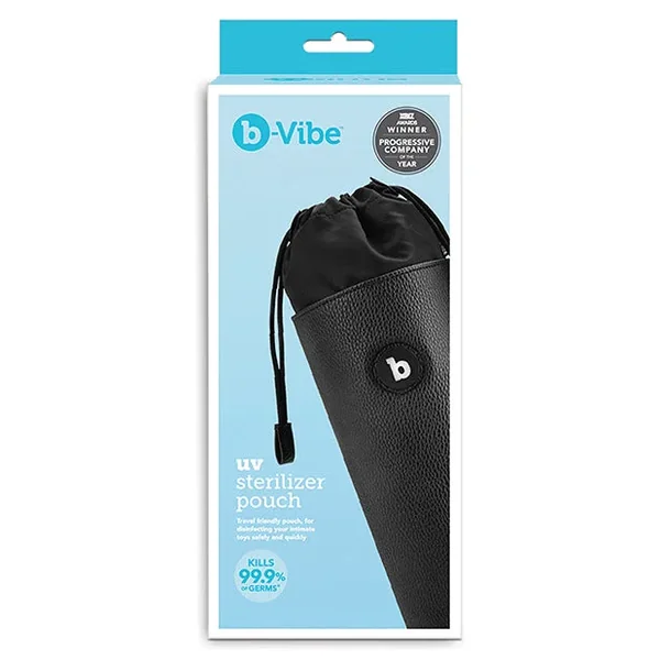 B-Vibe UV Sterilizer Pouch w/USB Cord – Black