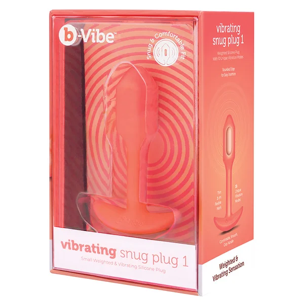 b-Vibe Vibrating Snug Plug 1 - Orange