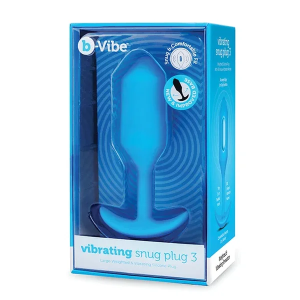 b-Vibe Vibrating Snug Plug – Large Blue