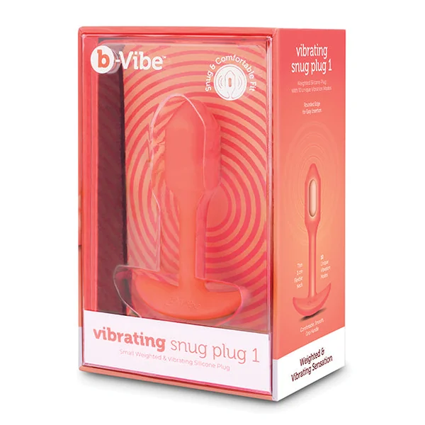 B-vibe Vibrating Snug Plug - Small Orange
