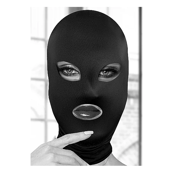 B&W SUBVERSION MASK W/ OPEN MOUTH AND EYE
