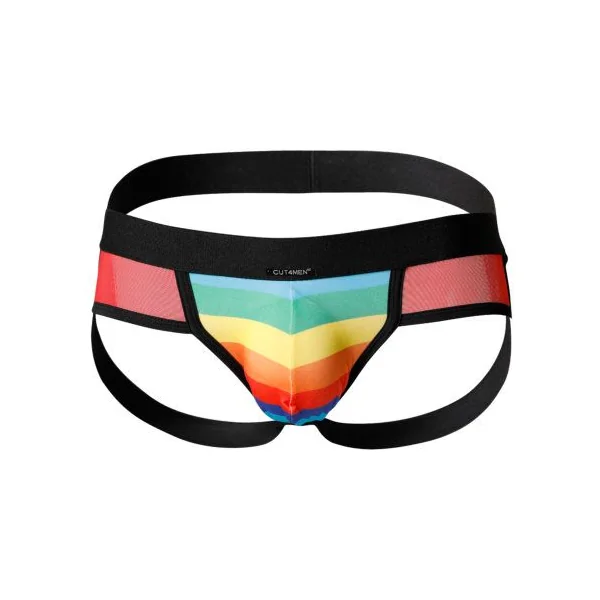 C4M Mixed Jockstrap Rainbow Medium