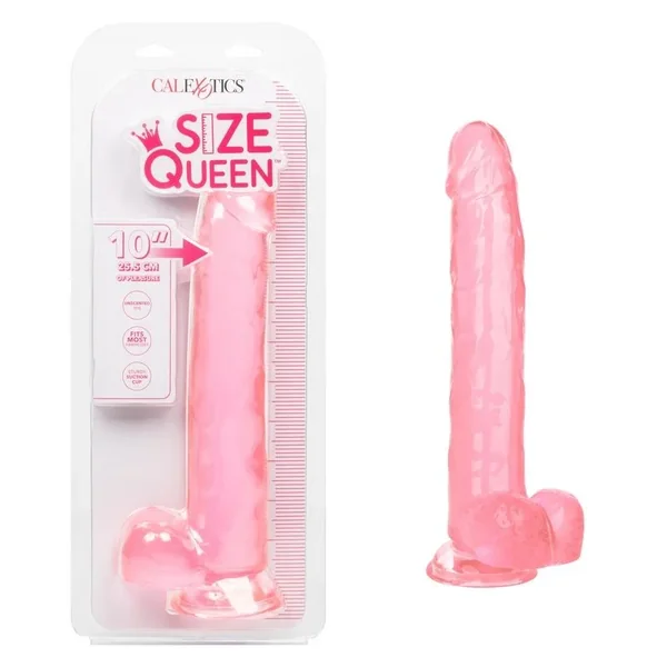 Calexotics Queen 10″ Pink Jelly Dildo