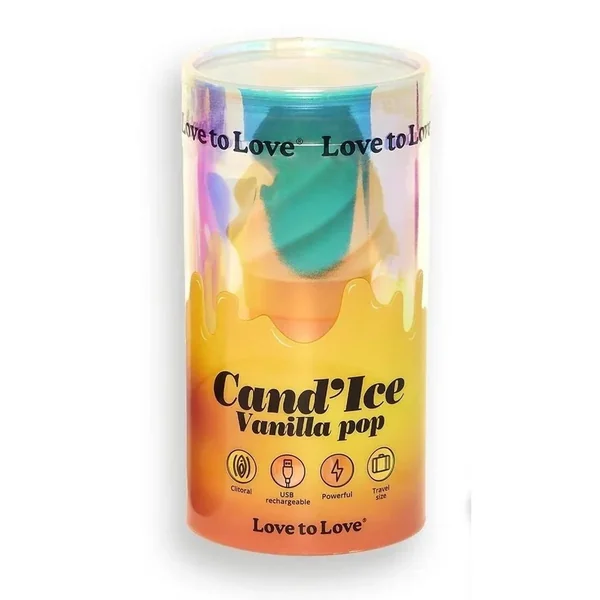Cand`Ice Rechargeable Silicone Clitoral Stimulator – Vanilla Pop