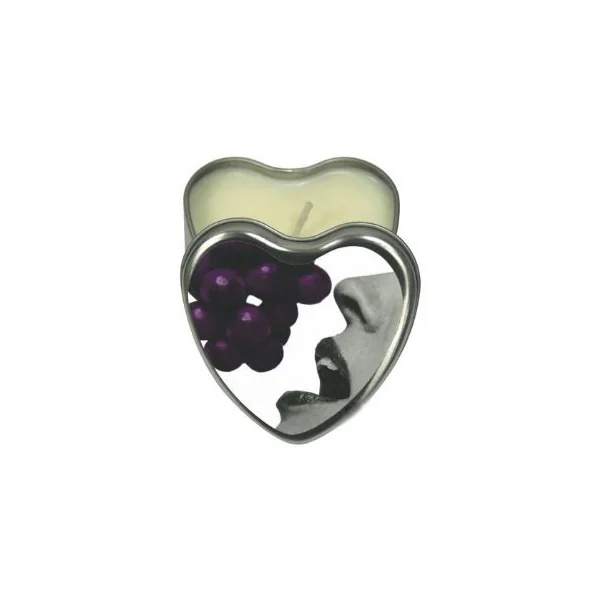 CANDLE 3-IN-1 HEART EDIBLE GRAPE 4.7 OZ