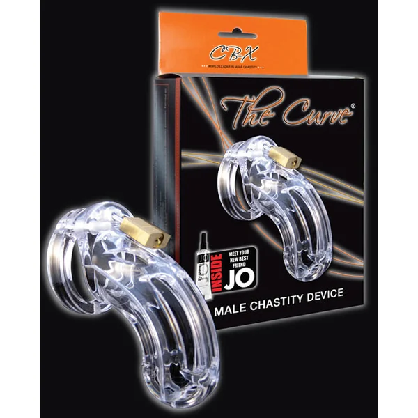 Cb-6000 3 3/4" Curved Cock Cage & Lock Set - Clear