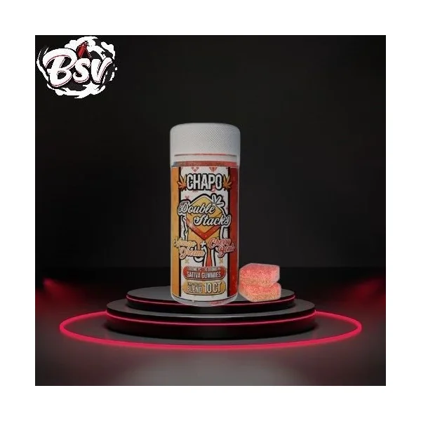 Chapo Double Stacks Gummies 10,000mg Mango Dream/Cherry Bomb