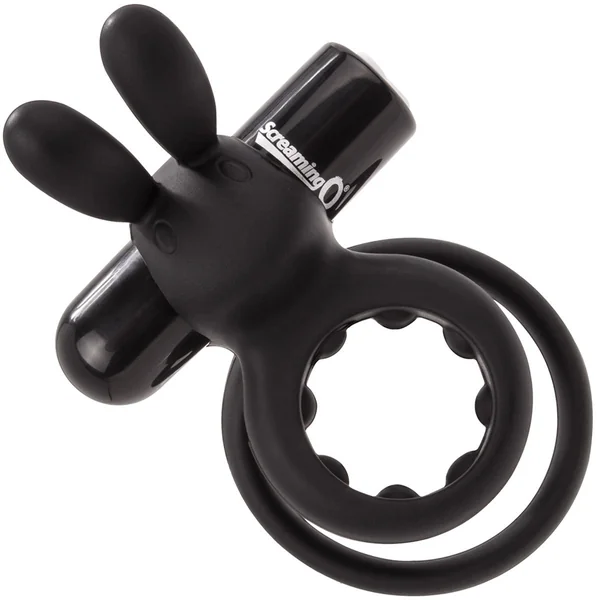 Charged Ohare Rechargeable Vibrating Cock Ring By Screaming O - Black