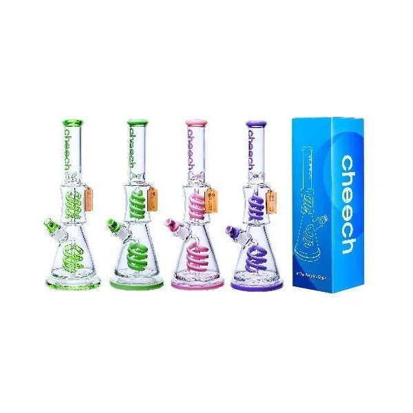 Cheech Swirl And Spin Beaker Waterpipe Purple