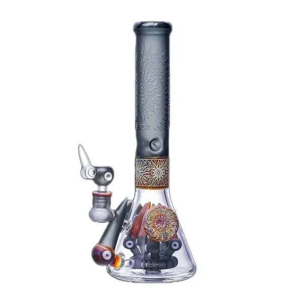 Cheech You Can See Me Sand Blasted Beaker Grey