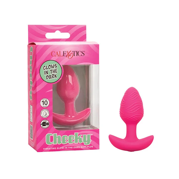 Cheeky Glow in the Dark Vibrating Butt Plug
