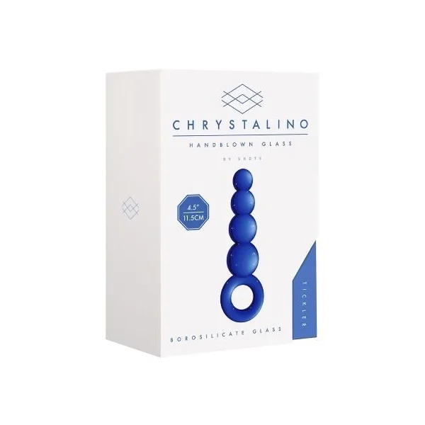 Chrystalino Hand Blown Glass Butt Plug Tickler