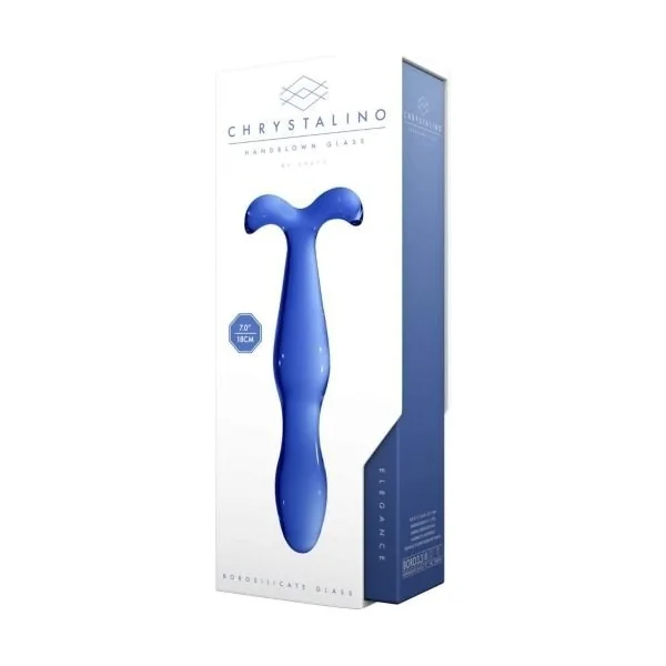 Chrystalino Hand Blown Glass Dildo Elegance