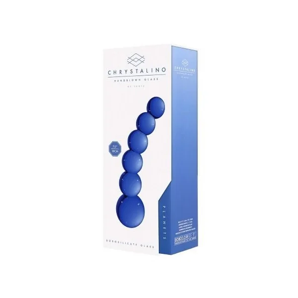 Chrystalino Hand Blown Glass Dildo Planets