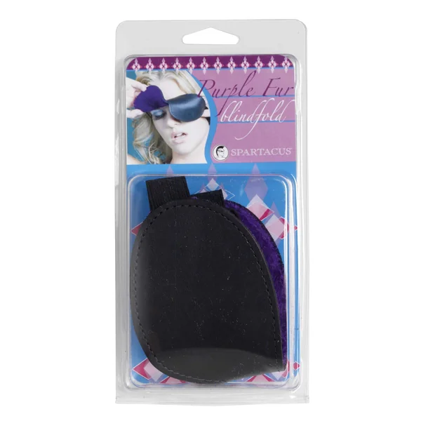 CLASSIC BLINDFOLD W/ PURPLE FUR