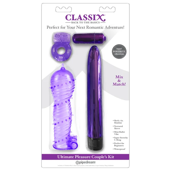 CLASSIX ULTIMATE PLEASURE COUPLES KIT PURPLE