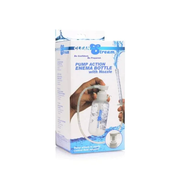Clean Stream Pump Action Enema Bottle with Nozzle 300ml by XR