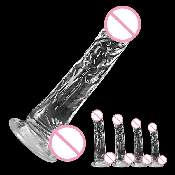 Clear Dildo Soft Transparent Dildo with Suction Cup